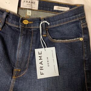 Frame Denim Men's Dark Blue Straight Jeans